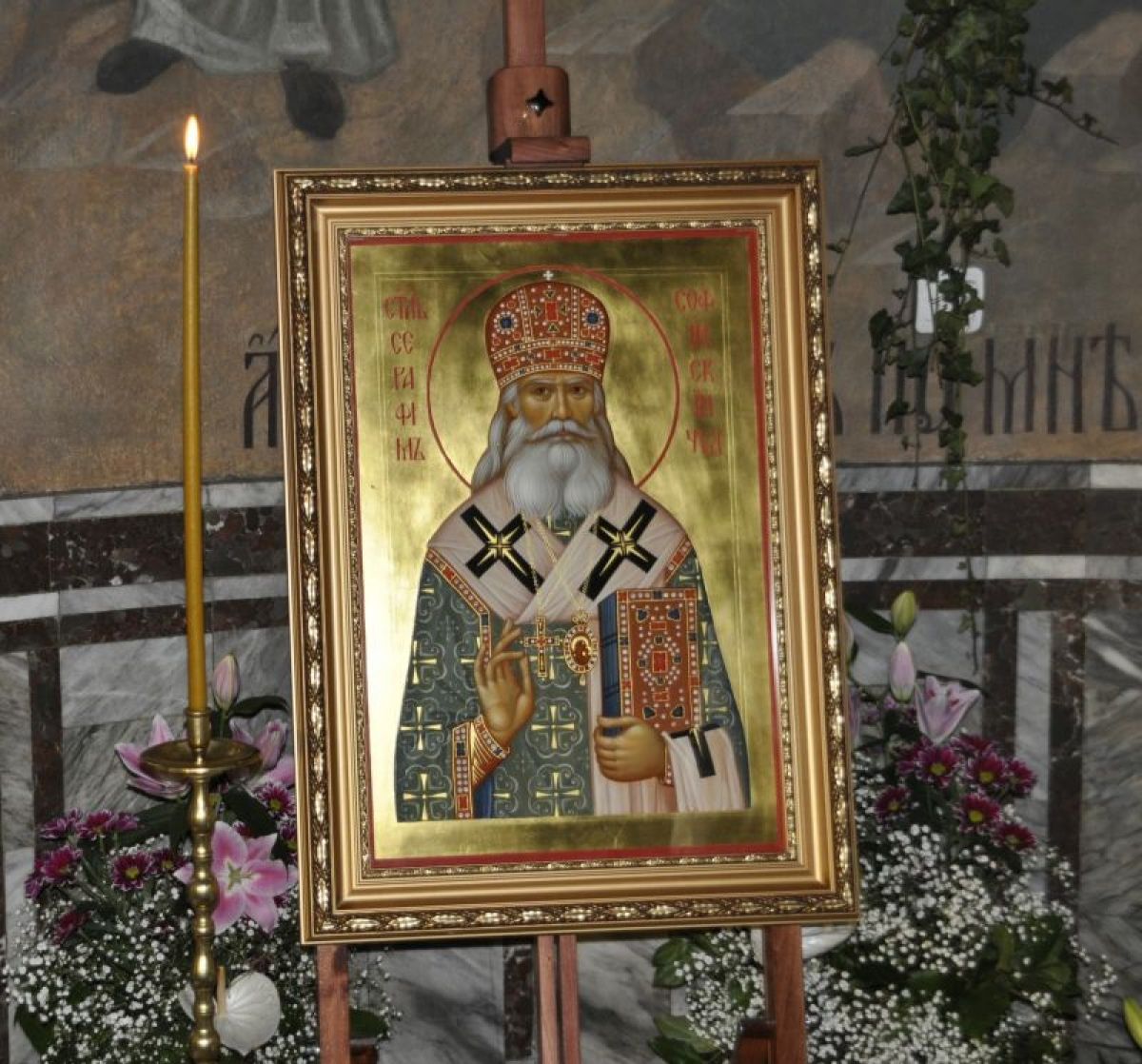 Първата икона на св. Серафим от РПЦ за БПЦ
